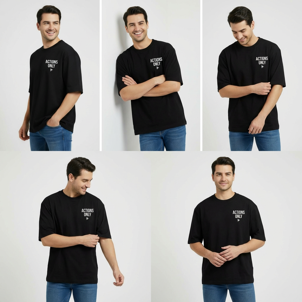Premium OverSized T-Shirt Actions Only